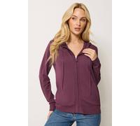 M&co Zip Up Hoodie In Purple Purple