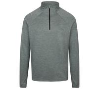 Trespass Men's Long Sleeve Tshirt Valin - Men's Activewear Top, Running Gear with Reflective Detail, Workout Sports Top with 1/4 Zip
