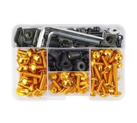 M Compatible With Ducati For 999 R S 2003-2006 For Panigale For V4 25 Anniversario 916 2020 190pcs Motorcycle Screw Set Bodywork Fairing Bolt Kit(Yellow)
