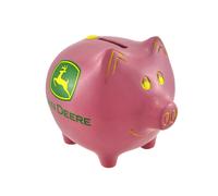 M. CORNELL IMPORTERS John Deere Pink Piggy Bank