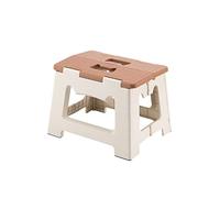 M Crumt Kitty Folding Stool, 9 Inches, Non-Slip Folding Step Stool,Great for Kitchen, Bathroom, Bedroom, Kids or Adults (Khaki) (Khaki)