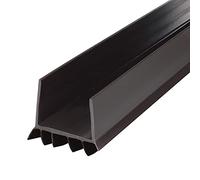 M-D Building Products 43337 M-D U-Shape Under Door Seal, 36 in L X 2-1/4 in W X 1-1/2 in H, 1-3/4 in Thick, Vinyl, Brown, 91.5 cm