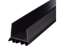 M-D Building Products 43339 Vinyl Cinch® U-Shape Slide-On Under Door Seal, Easy-to-Install, Energy-Saving, Weatherproof Seal for Doors, Effective Draft Blocker, Ideal for Home (36 Inch, Black)