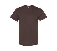 (M, Dark Chocolate) Gildan Mens Heavy Cotton Short Sleeve T-Shirt (Pack Of 5)