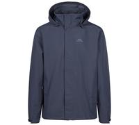 Trespass Mens Jacket Farndish - Waterproof, Breathable, Taped Seam, Concealed Hood, Outer Storm Flap, 2 Zip Pockets, Adjustable Hem & Cuffs, Inner Pocket, Mesh Lining, 100% Polyester Shell & Lining