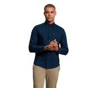 Ben Sherman Men's Button-Down Collar Signature Oxford Shirt, Tab Logo Pocket, Long Sleeved, Regular Fit (Dark Navy.) M
