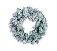 (M) Decor Spring/Summer Front Door Garden Snowy Pine Flower Wreath Window Decoration