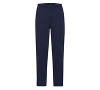 (M, Deep Navy) Fruit of the Loom Mens Open Hem Jogging Bottoms