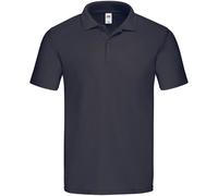 (M, Deep Navy) Fruit of the Loom Mens Original Pique Polo Shirt