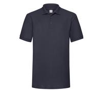 (M, Deep Navy) Fruit of the Loom Mens Polycotton Pique Heavy Polo Shirt