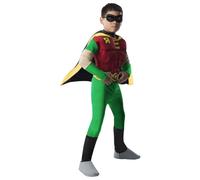 Deluxe Muscle Chest Teen Titan Robin Costume From Teen Titan Rubies Multi 5-6 Years