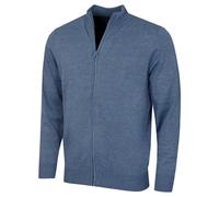 (M, Denim Marl) Calvin Klein Mens 2026 Cleveland Full Zip Premium Golf Sweater