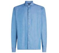 (M, Denim) Tommy Hilfiger Mens Denim Slim Long-Sleeved Shirt