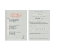 M Diagne Wedding Quiz for Guests - Funny Wedding Game with Score Evaluation & Free Text - Bride & Groom Quiz - Wedding Decoration & Entertainment for Wedding, Celebration & Evening Program (50)