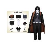 (M) Dogs Stray Bungo Nakahara Chuuya Cosplay Costume Set Halloween Anime Role Play