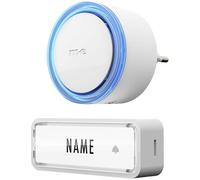 m-e 41150 Wireless Doorbell Set Battery Operated Incl. Nameplate
