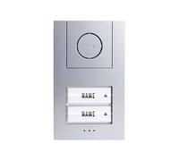 m-e Vistus AD ALU 4020 S Door Intercom Silver 2-Family House Kit 41186