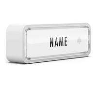 m-e Wireless Doorbell Button White Battery Operated Incl. Nameplate 41290