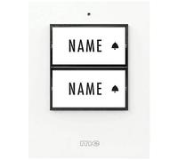 m-e Bell-500 Wireless Doorbell Button Backlit 2-Family House