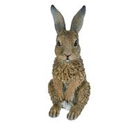 M.E.G Cards & Gifts Vivid Arts - Real Life Young Standing Hare Home or Garden Decoration (XRL-HARE-D)