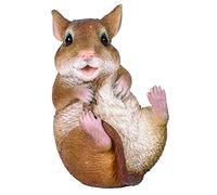 M.E.G Cards & Gifts Vivid Arts - Sitting Dormouse Home or Garden Decoration (NF-DM05-F)