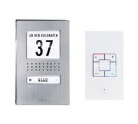 m-e modern-electronics Vistadoor Door Intercom Kit Stainless Steel 41165