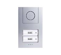 m-e Vistus AD ALU 4020 S Door Intercom Silver 2-Family House Kit 41186