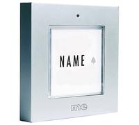 m-e Wireless Doorbell Silver Battery-Operated for 1 Family House 41272
