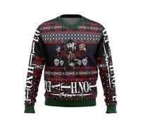 (M, EL0915) Death Note Naughty List Ugly Christmas Sweater Gift Santa Claus Pullover Men 3D Sweatshirt And Top Autumn And Winter Clothi