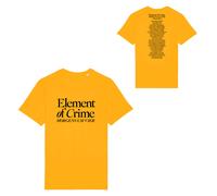 (M) Element Of Crime Morgens Um Vier Tour T-Shirt Gelb T-Shirt S
