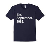 (M) Est September 1983 Shirt Awesome 34th Birthday Gifts TShirt-Father's Day