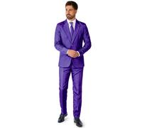 (M (EU 48-50)) Mr. Solid purple suit for men Suitmeister
