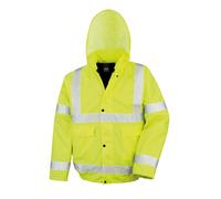 (M, Fluorescent Yellow) Result Core Unisex Adult High-Vis Winter Blouson Jacket