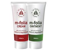 M-FOLIA Night & Day Pack. A Dual Pack of Ointment and Cream formulated to Help Alleviate The Symptoms of Psoriasis and Eczema. No Parabens, Corticosteroids or Pharmaceutical Drugs