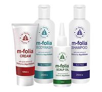 M-FOLIA Psoriasis Scalp Shampoo, Body Wash, Oil and Cream (Multipack) (Pack of 4)