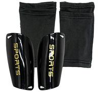 M-Football Shin Guards, Shin Guards Pads + High Elastic Sleeves, Youth Boys Girls Shin Pad Sleeves for Football Games, EVA Cushon Protection Reduce hit & Injuries