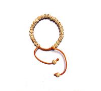 M FRANCISCO Hare Rama Hare Krishna Tulsi Holy 28 Beads 8mm Bracelet, One Size, Wood, tulsi (basil)
