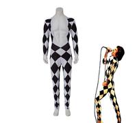 (M) Freddie Mercury Cosplay Deep V Jumpsuit for Men