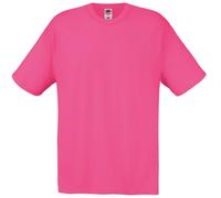 (M, Fuchsia) Fruit Of The Loom Mens Screen Stars Original Full Cut Short Sleeve T-Shirt