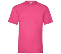(M, Fuchsia) Fruit of the Loom Mens Valueweight T-Shirt