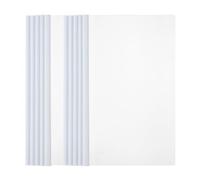 M&G 10 Pcs Report Covers with Sliding Bar, 10mm Clear Binders Large Sheets Capacity A4 Size File Document Organizer Folder for Classroom Office, White