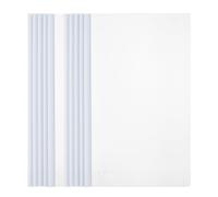 M&G 10 Pcs Report Covers with Sliding Bar, 10mm Clear Folders Large Sheets Capacity A4 Size File Document Organizer Binder for Classroom Office, White