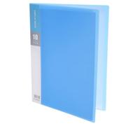 M&G 10-Pocket Binder with PP Plastic Sleeves A4(Blue), Art Portfolio Folder with Clear Sheet Protectors, Display 20 Pages for Organizing Documents, 310x235x10mm