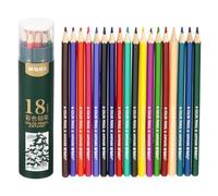 M&G 18 Colors Colored Pencils Set, 18pcs Oil Based Drawing Color Pencil Art Supplies for Beginner Adult Coloring Book Gifts with Green Pencil Holder