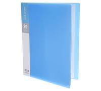 M&G 20-Pocket Binder with PP Plastic Sleeves A4(Blue), Art Portfolio Folder with Clear Sheet Protectors, Display 40 Pages for Organizing Documents, 310x235x16mm