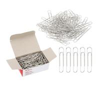 M&G 300pcs Paper Clip, 50mm Large Paper Clip Large Metal Clips Rust-Proof Strong Durable Bulk for Paper Office, 3 Pack Carton, Silver Tone