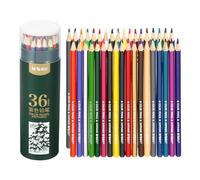 M&G 36 Colors Colored Pencils Set, 36pcs Oil Based Drawing Color Pencil Art Supplies for Beginner Adult Coloring Book Gifts with Green Pencil Holder