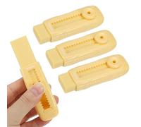 M&G 4 Pack Erasers, Yellow Sliding Retractable Eraser Push Pull Cute Pencil Erasers Soft Large Easy to Clean with Plastic Sleeve for Sketching Drawing Artists Teacher Pencils, Yellow