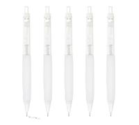 M&G 5Pcs Mechanical Pencil Set, 0.7mm Mechanical Lead Pencils for Drafting Sketching Art Class Writing Office Classroom, White