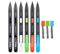 M&G 6 Pack Mechanical Pencils with Erasers 1.8mm, 3 Tubes of Lead Refills, Bulk Mechanical Pencils for School Supplies, Teacher Supplies, Drawing Pencils, Sketching Pencils